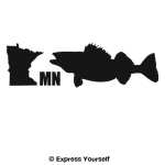 MN Walleye State Fish Decal