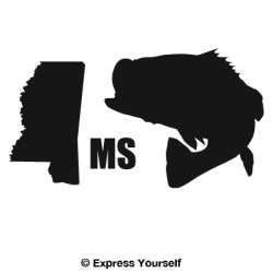 MS Largemouth Bass State Fish Decal