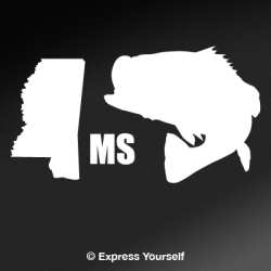 MS Largemouth Bass State Fish Decal