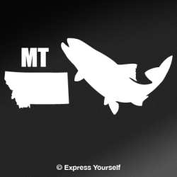 MT Blackspotted Cutthroat Trout State Fish Decal