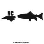 NC S. Appalachian Brook Trout State Fish Decal