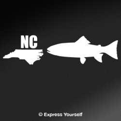 NC S. Appalachian Brook Trout State Fish Decal