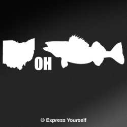 OH Walleye State Fish Decal