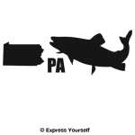 PA Brook Trout State Fish Decal