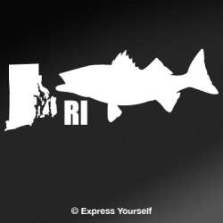 RI Striped Bass State Fish Decal