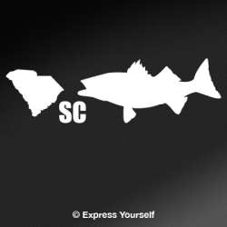 SC Striped Bass State Fish Decal