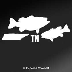 TN Large & Small Mouth Bass State Fish Decal