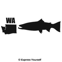 WA Steelhead Trout State Fish Decal