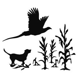 Lab Flushing Rooster Decal