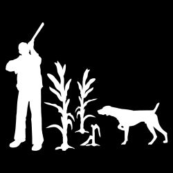 Pointer and Shotgun Hunter Decal