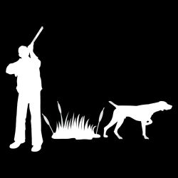 Wetland Pointer and Hunter Decal