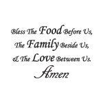 Bless The Food Prayer Wall Decal