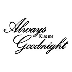 Kiss Me Goodnight Wall Decal