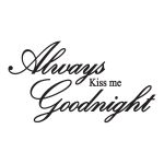 Kiss Me Goodnight Wall Decal