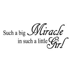 Girl Miracle Wall Decal