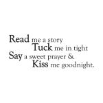 Read a Story Goodnight Wall Decal