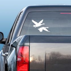 2 Geese Flying Decal