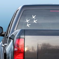 Four Turkey Tracks Decal