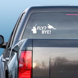 Fly? Bye! Pheasant 2 Decal