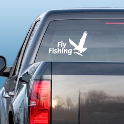 Fly Fishing Eagle Decal