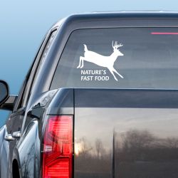 Nature's Fast Food 2 Whitetail Deer Decal