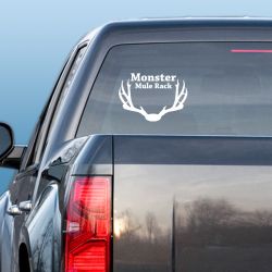 Monster Mule Deer Rack Decal