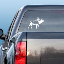 Bull Bugle Elk Decal