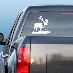 Bull Caribou Decal