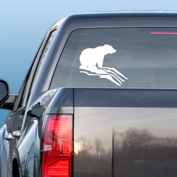 Grizzly in River Decal