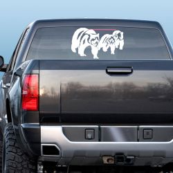 Mother Grizzly and Cubs Decal