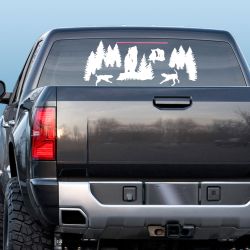 Black Bear Bounty Mural Decal