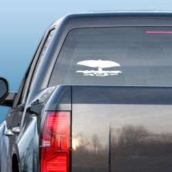 Tail Slapping Whale Decal