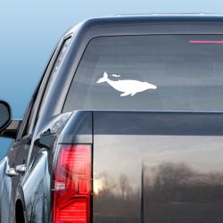 Whale and Diver Decal