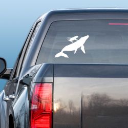 Sissy and Calf Whales Decal