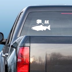 AK King Salmon State Fish Decal