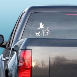 Lab Flushing Rooster Decal