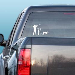 Pointer and Hunter in Corn Decal