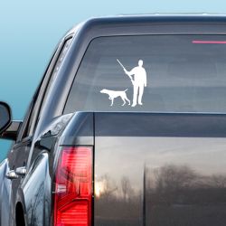 Hunter and German Shorthair Decal