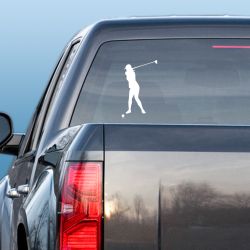 Lady Golfer Decal