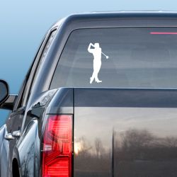 Tee-off Golfer Decal