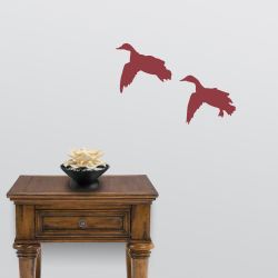 2 Mallards Comin' In Wall Decal