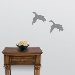 2 Mallards Comin' In Wall Decal