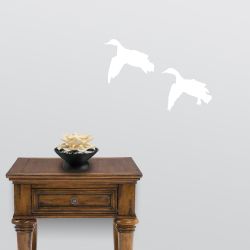 2 Mallards Comin' In Wall Decal