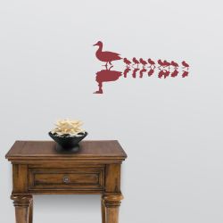 Mother and Ducklings Wall Decal