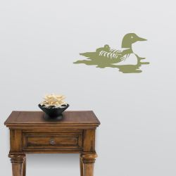 Loon and Chick Wall Decal