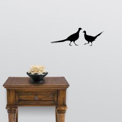 Hen Pecked Pheasant Wall Decal