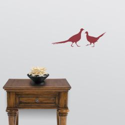 Hen Pecked Pheasant Wall Decal