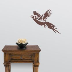 Pheasant in Flight Wall Decal