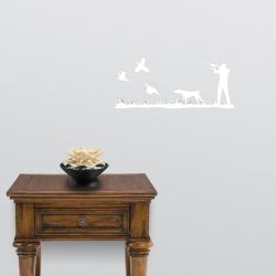 Pheasant Heaven Pointer Mural Wall Decal