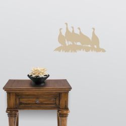 Turkey Flock Wall Decal